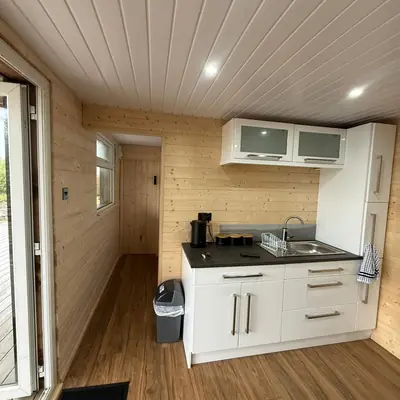 Fully equipped kitchen in the Spacious Family Lodge